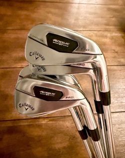 Callaway Rogue ST PRO iron set 0 Paradym Ai smoke Elyte Quantum apex Ai200 Ai300 Titleist GT2 GT3 T150 T200 T350 Taylormade Qi10 Q|35 Q 4D P770 P790