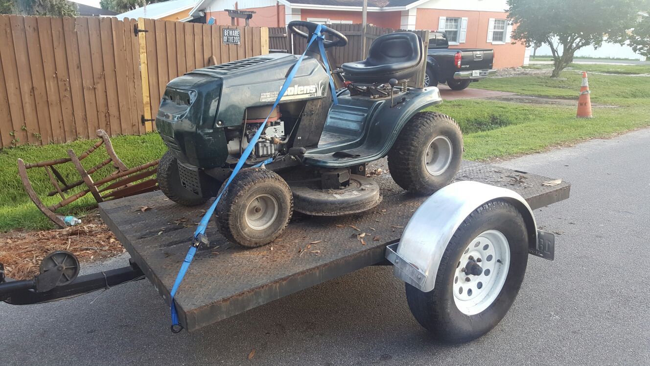 Mower and trailer