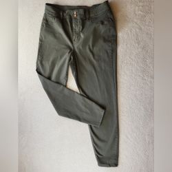 M Jeans by Maurices High Rise Women's Size XL Reg Olive Green Skinny