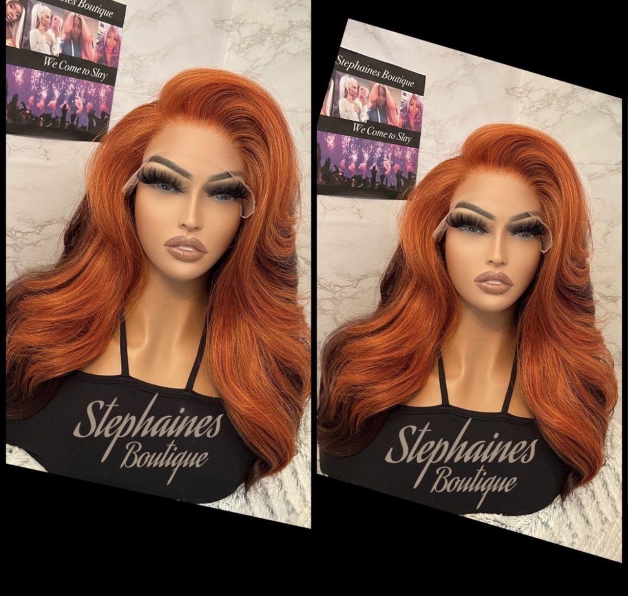 Human Hair Blended Lace Front Wig 