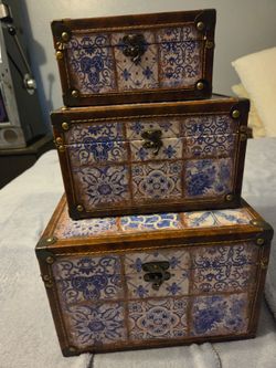 Decorative boxes set of 3