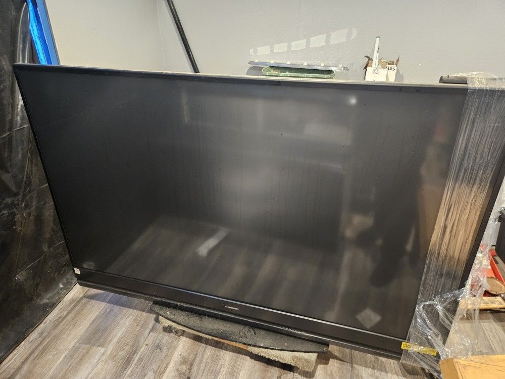 Mitsubishi 82" DLP TV With Remote FREE