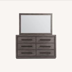 Bob’s Elements Dresser with Mirror - 6 Drawer