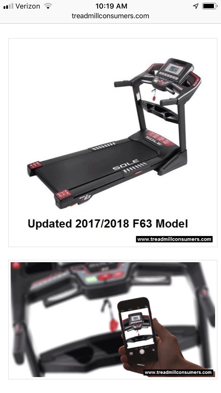 Sole F63 Treadmill for Sale in Seattle, WA OfferUp