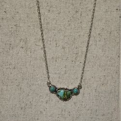 Kingman and Sonoran gold turquoise necklace