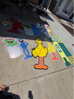 Seasme street cutouts