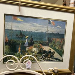 Vintage Framed Monet Print