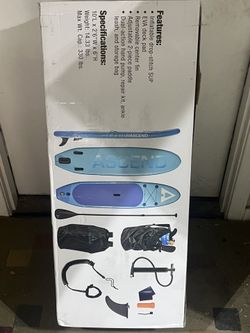 NEW! Ascend 10-foot Stand Up Paddle Board Package