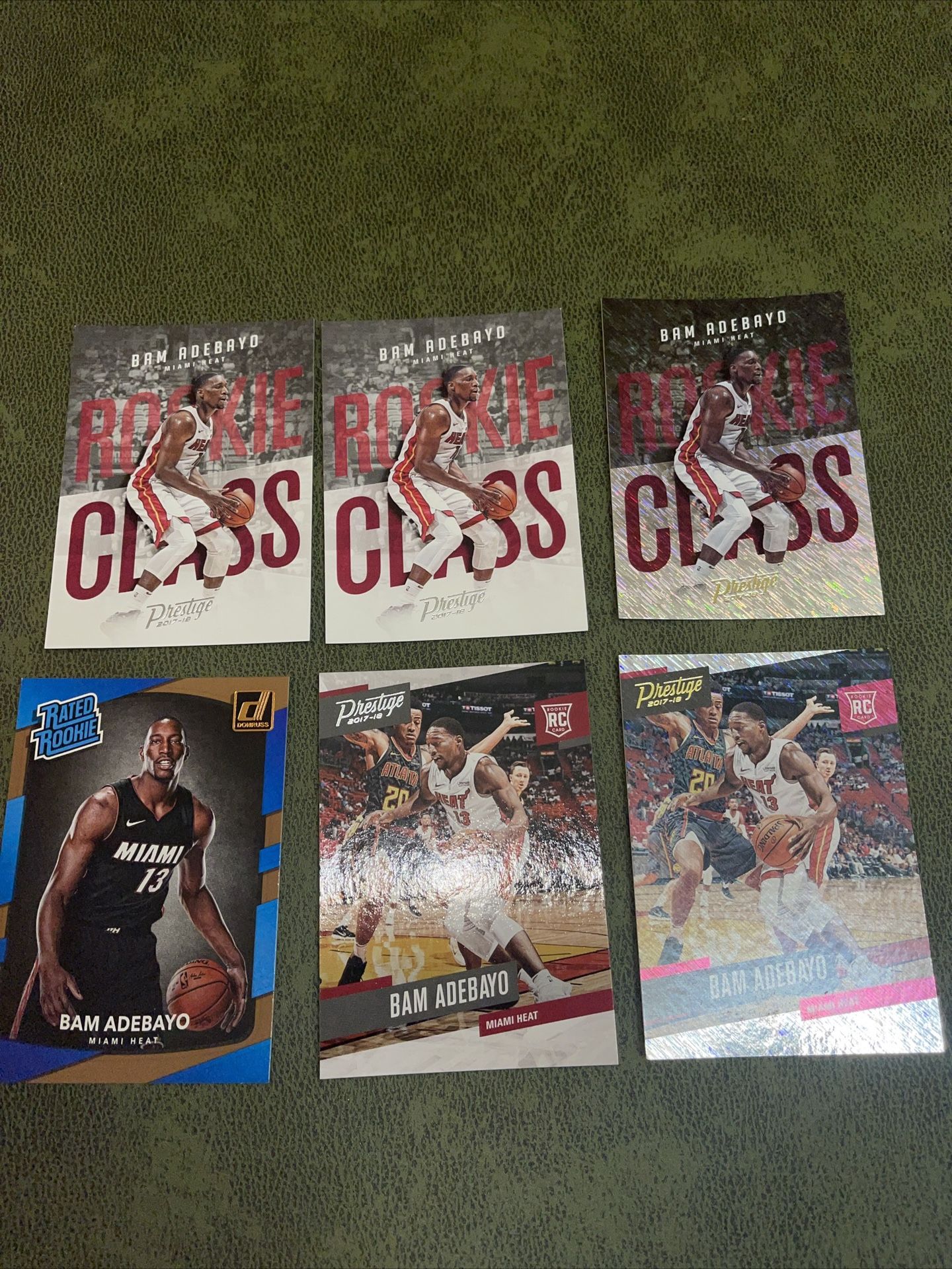 lot of 6 bam adebayo miami heat basketball rookie cards