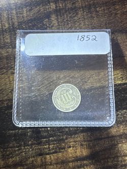 1852 U.S. 3 Cent Coin