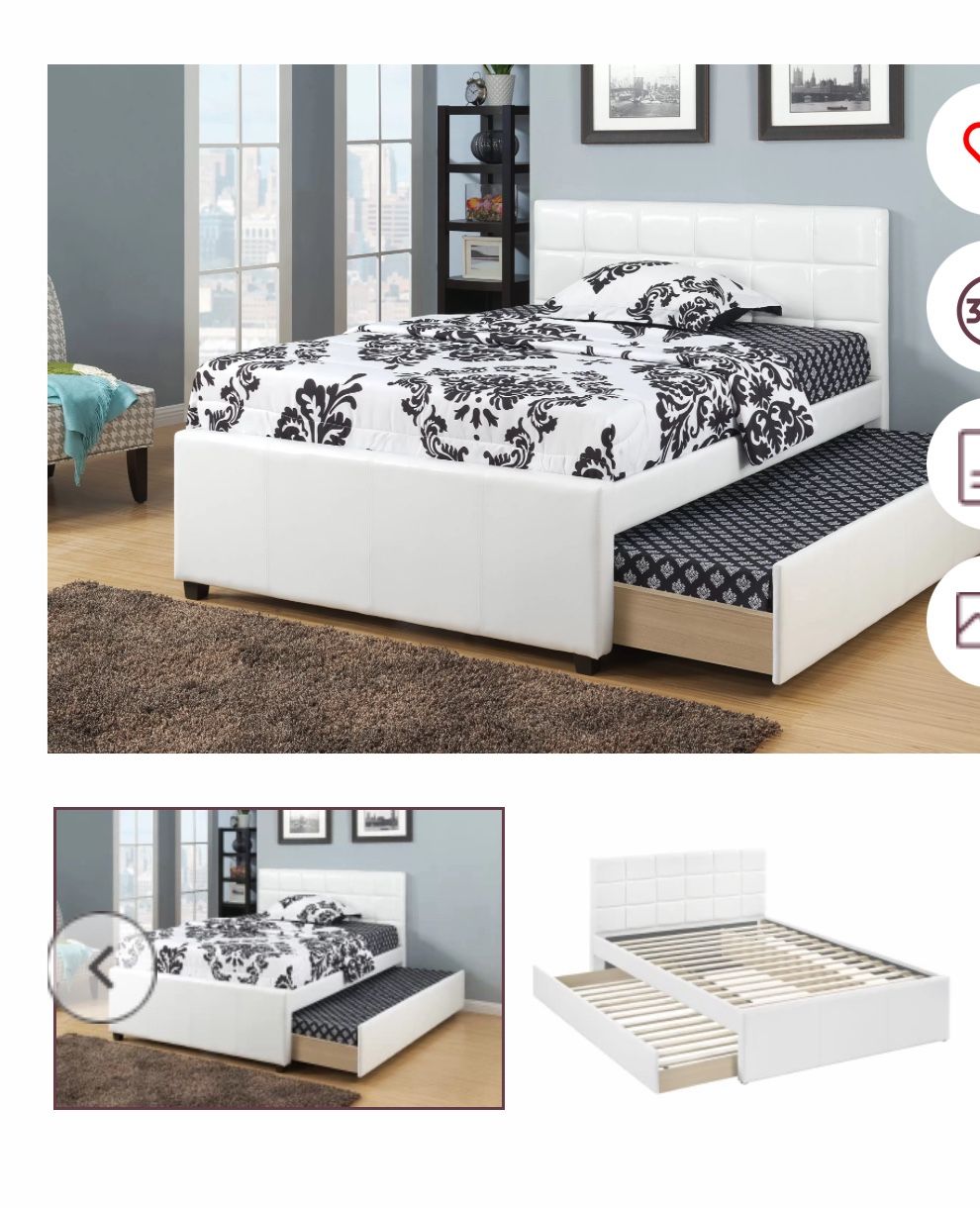 Twin Bed With Trundle Twin Not Including Mattress