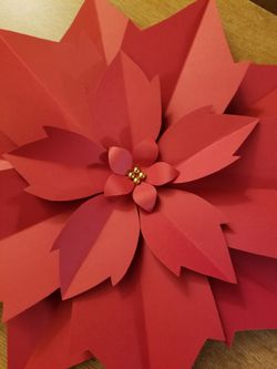 Christmas paper flower decoration
