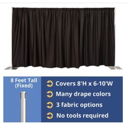 Pipe and Drape 10’x8’ Or 60’ Of Curtain 