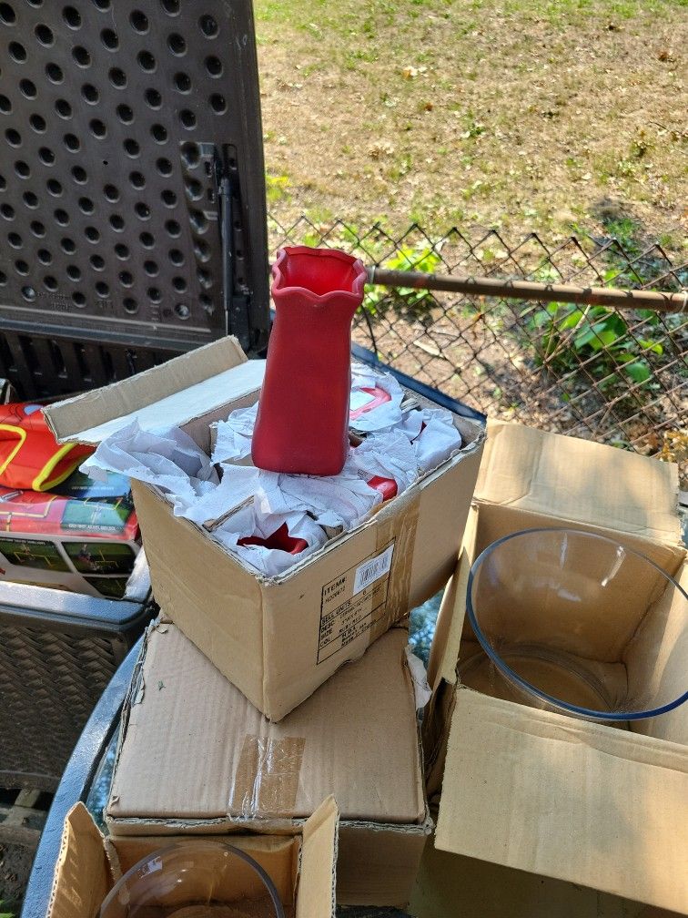 Red Flower Vase