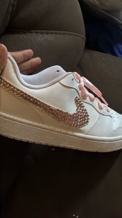 Nike Sneaker with Rhinestone Swoosh