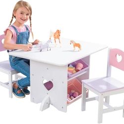 Wooden Kid Indoor Table Chair