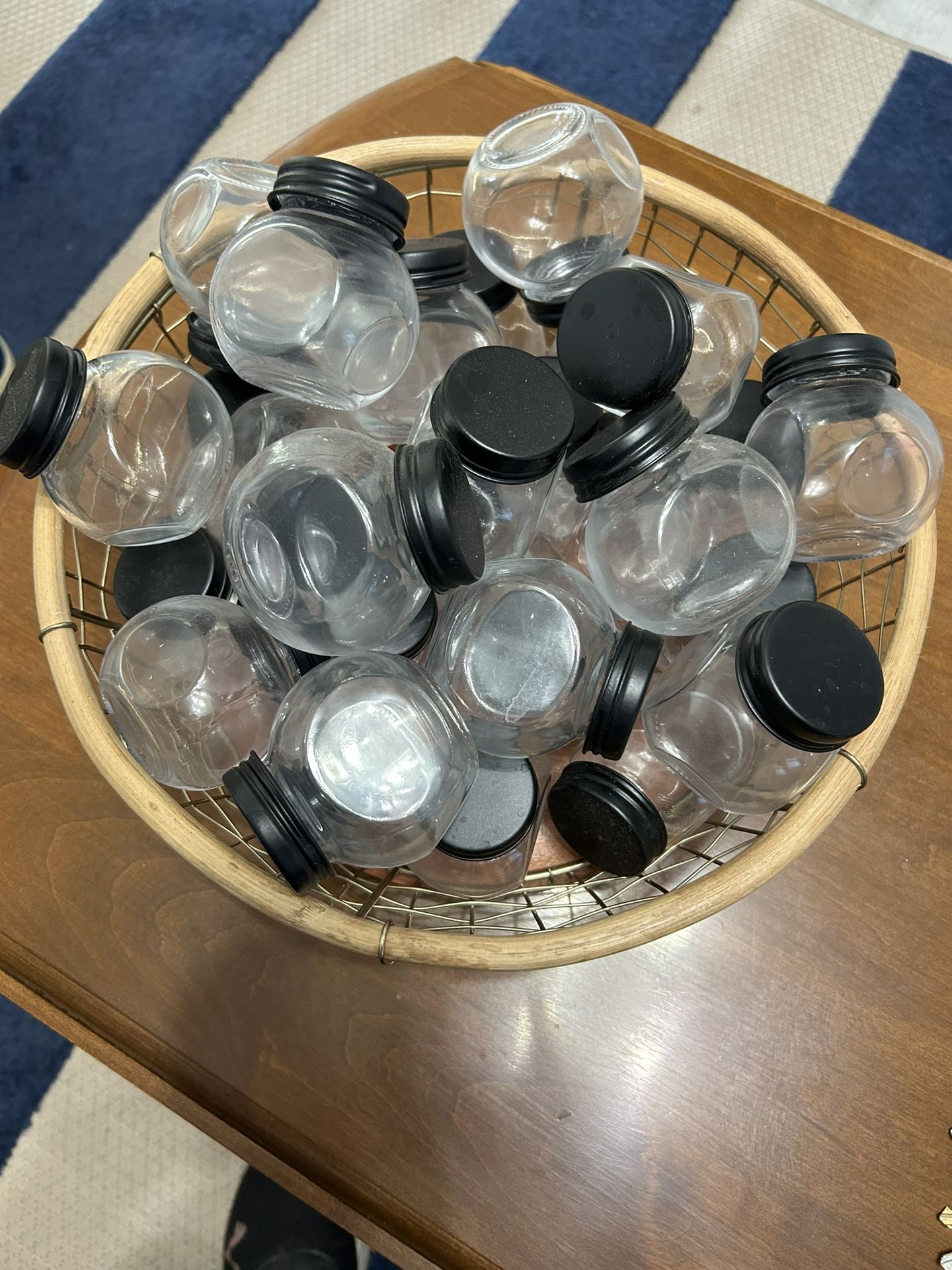 Round Glass Storage Bottles