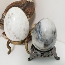 Pair of Marble Eggs