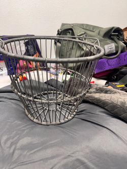 Vintage Industrial Metal Wire Basket