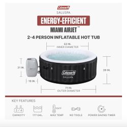 🔥 Coleman SaluSpa Hot Tub – Like New! AMAZING DEAL 