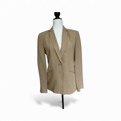 Ann Taylor Light Brown Women Blazer Jacket Size 4