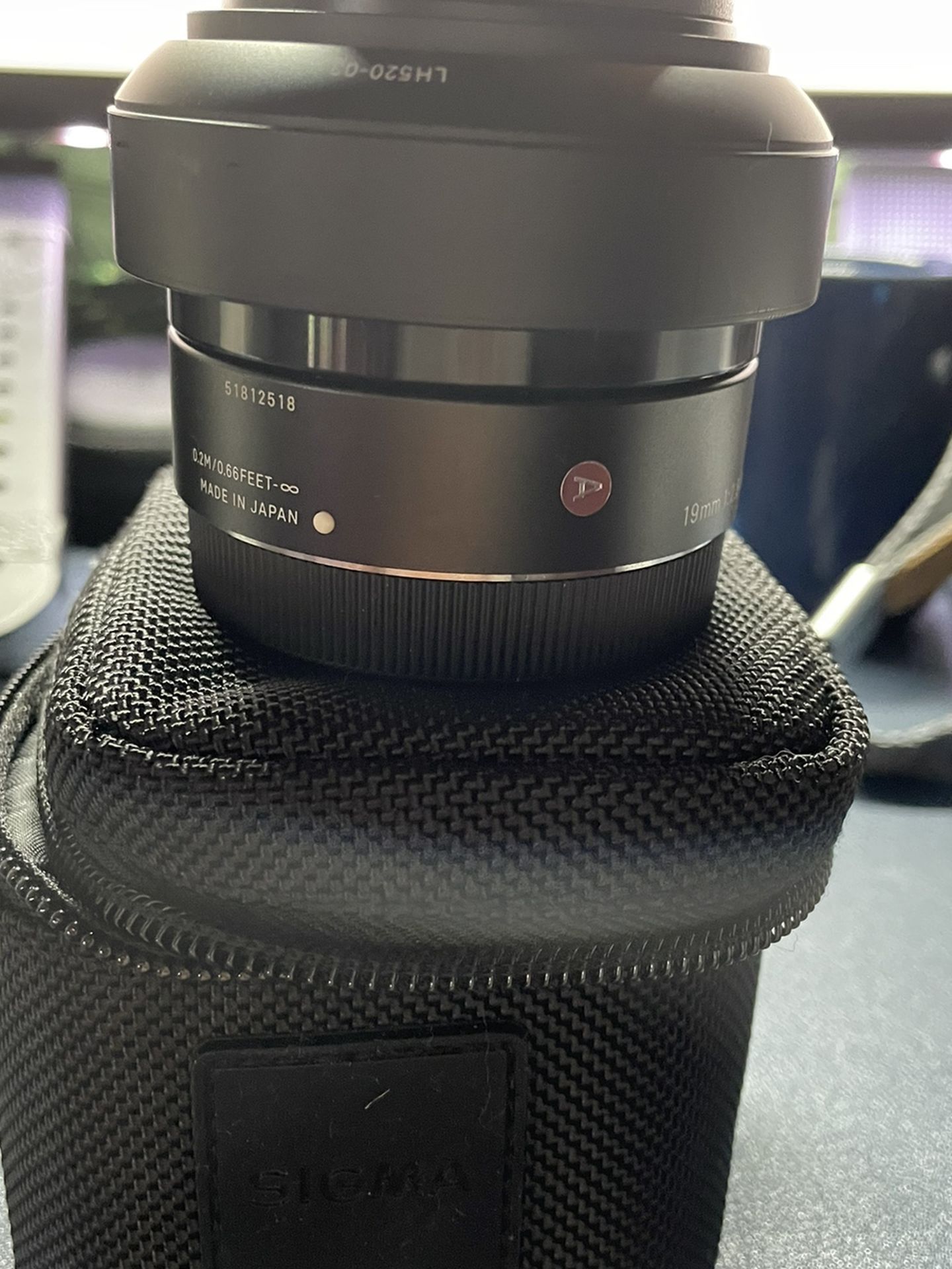 Sigma 19mm f2.8 Emount APS-C lens