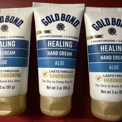 NEW Lot of 3 Gold Bond Ultimate Healing Hand Cream 3 Oz Lasts Thru Handwashing!   —Brand: Gold Bond  —Special Feature: Hypoallergenic  —Active Ingredi
