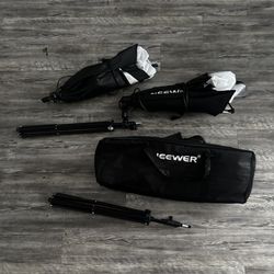 2 Studio Lamps / Background Frame