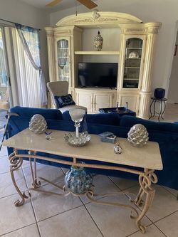 Iron and marble table moving soon
