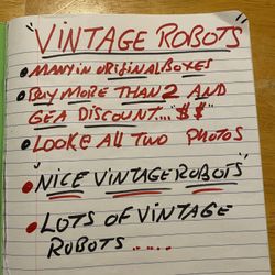 Vintage Robot Toys