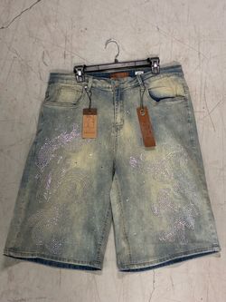 Rhinestone jorts