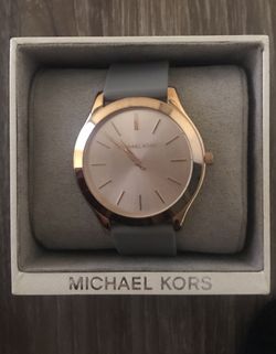 Michael Kors - Rosé gold and grey “sport” band