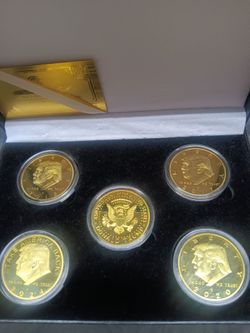 President Trump's 24K plated goal coins