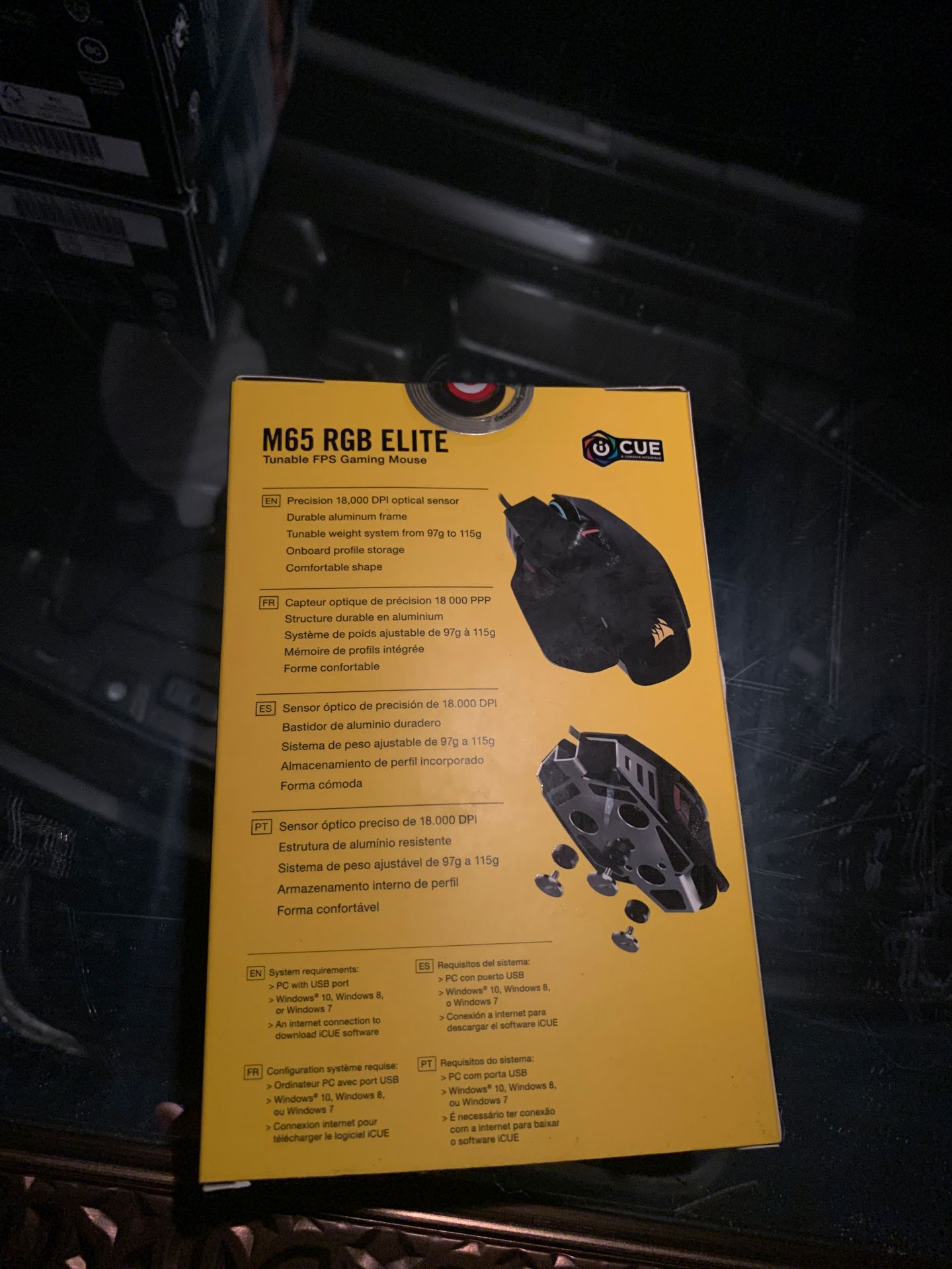 Corsair M65 RGB gaming mouse