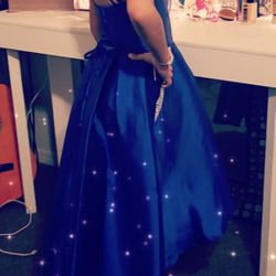 Cute Blue Dress For Girls 