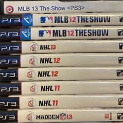 PS3 Sports Game Lot / Bundle