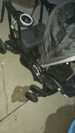 Sit and stand double stroller