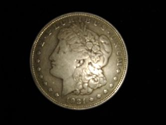 1921 Morgan silver dollar beautiful