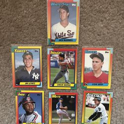 Lot Of Vintage Topps Traded Baseball Cards