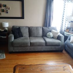 Grey Couch And Loveseat 