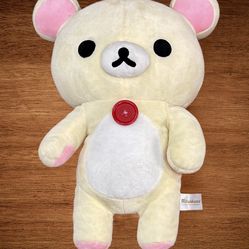 RILAKKUMA  SAN X BEAR PLUSH  ANIMAL. RITERED TEDDY BEAR 12”