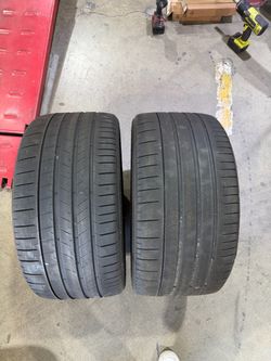285/30/20 P Zero pair used tire