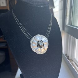 Swarovski Touchstone Crystal Sandollar Necklace