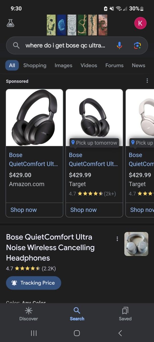 Bose QC Ultra Headphones Comes With Case Charging Cord