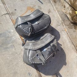 Harley Leather Bags Almost New