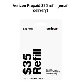 Pre-paid verizon e card