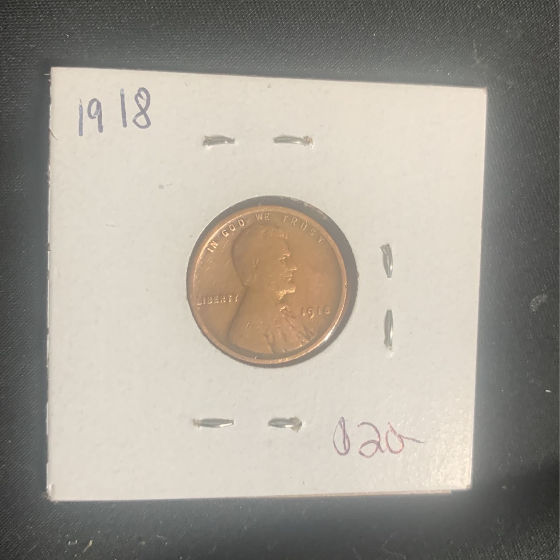 1918 Penny (No Mint Mark)