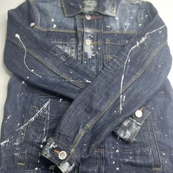 RARE Heritage America Denim Jean Jacket  Button  Down size L