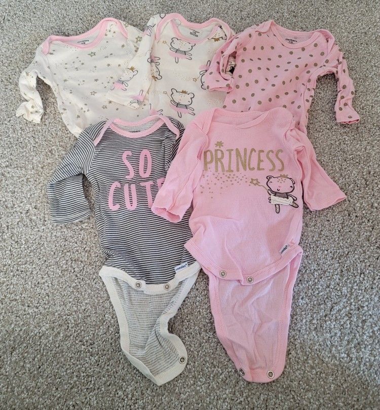 Baby Girl Newborn Clothing Lot