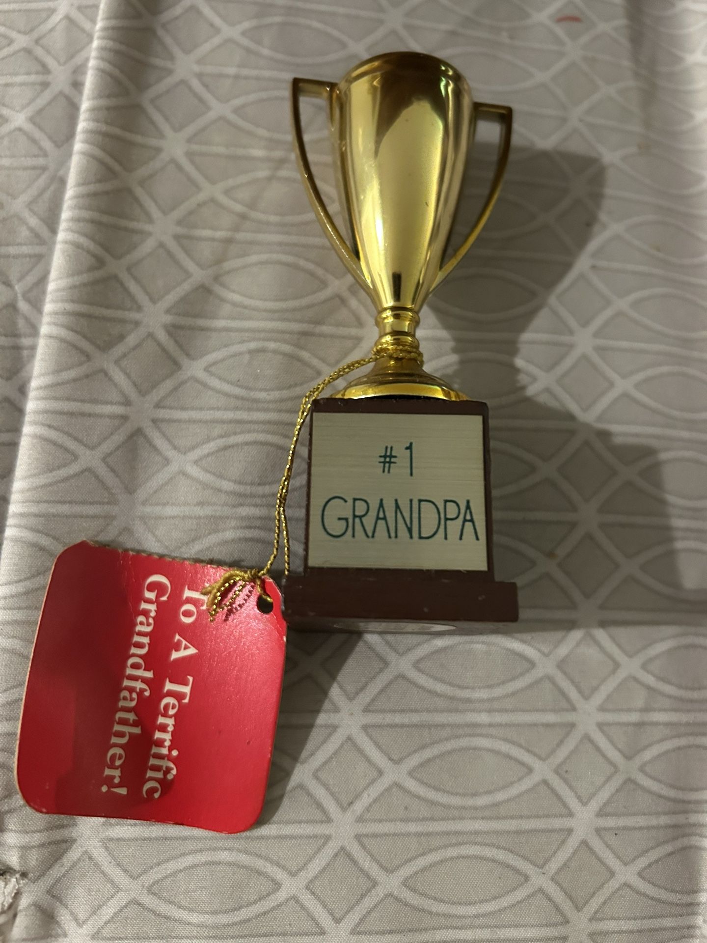 Vintage 3.5” Miniature Trophy #1 Grandpa 